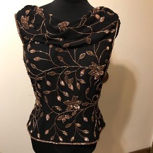 Andretta Donatello 100% silk draped bead elegant